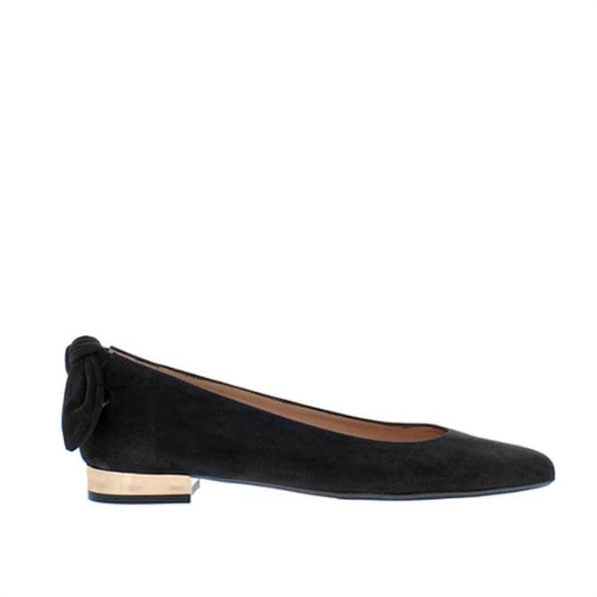 Carl Scarpa House Collection Amy Black Suede Ballet Flats